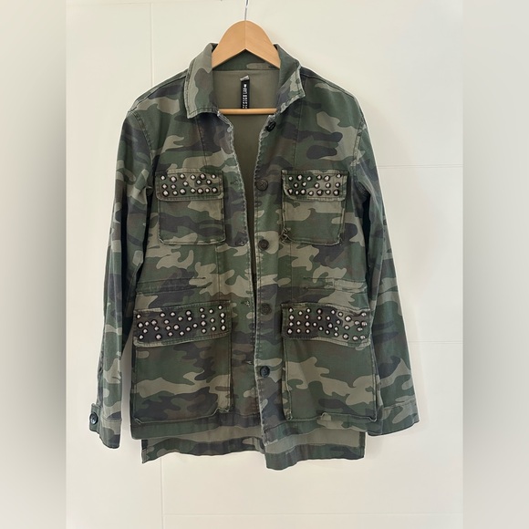 Design Lab Lord & Taylor Jackets & Blazers - Design Lab Camo Studded Jacket. Size medium.